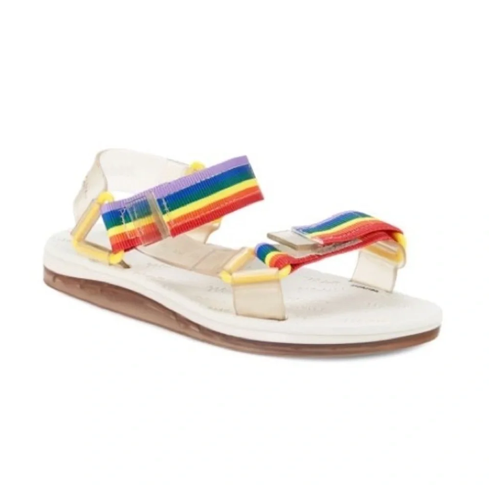 MINI MELISSA Papete Rider Rainbow Glitter Sandals